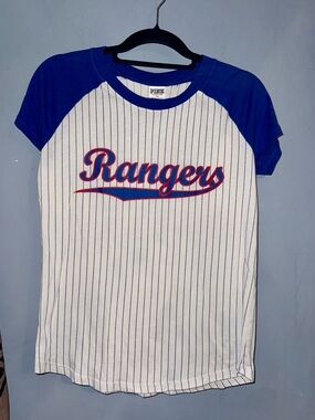 Victoria’s Secret PINK Texas Rangers Baseball Tee Size Small